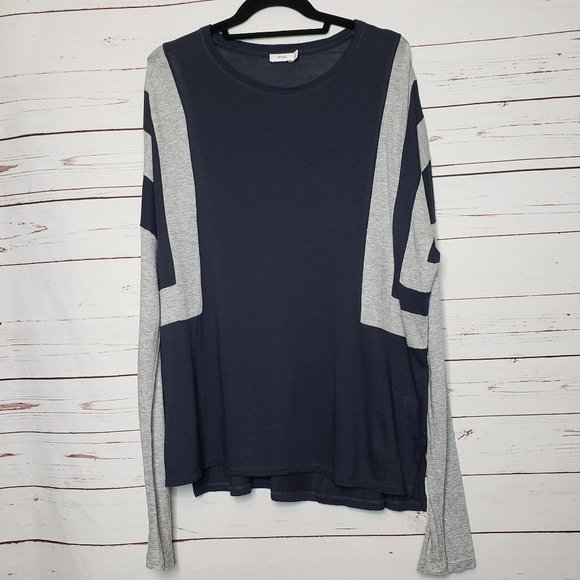 Vince Tops - Vince Optic-Stripe Long Sleeve Pima Cotton Tee